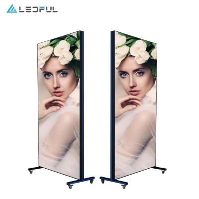 China Led Poster Display LED Video Display LPoster LED Mirror Screen P2.5 LED Stand Poster for sale