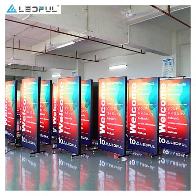 China Wifi 4G USB P1.9 P2 P2.5 P3 LED Indoor Banners Window Indoor Banners Digital Wall Panel LED Display Poster Screen for sale