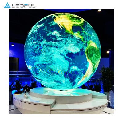 China P4 LED Display Flexible INDOOR AND OUTDOOR LED Billboard Sphere Ball Ball Indoor Screen Display for sale