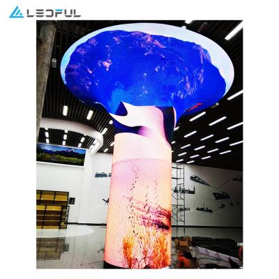 China HD INDOOR AND OUTDOOR Flexible Advertising LED Video Wall P1.5 P1.8 P2 P2.5 P3 P4 Curved Flexible LED Screen LED Video Display for sale