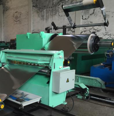 China 10T uncoiler embossing machine for steel coil aluminum coil for sale