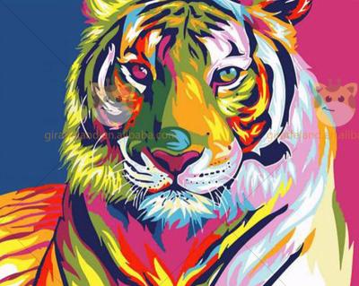 China Wholesale American Style Full Square Around Kits 5D Diamond Painting Kit Custom Diamond Painting Art Tiger Handicraft Drill Decoration for sale