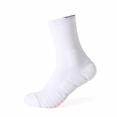 China OEM breathable meias crew men socks Customize knitted design embroidered embroidery custom logo cotton sport athletic socks for sale