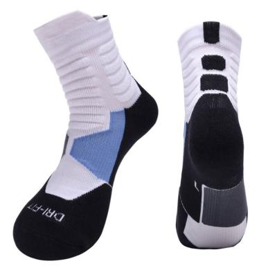 China OEM S-208 Crewmen Breathable Tube Calcetines Customize Knitted Design Embroidered Custom Logo Cotton Sport Athletic Socks for sale