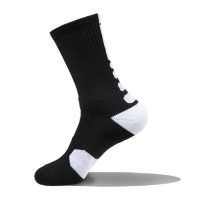 China OEM Breathable Custom Cotton 100% Bamboo Design Logo White Black Hogs Gray Athletic Crew Sports Socks Men Basketball Hoks Elite For Man for sale