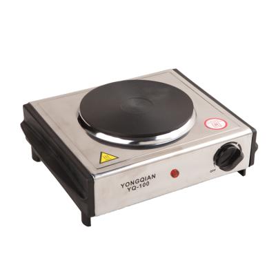 China High Quality Domestic Household Kitchen Cooker 1000W Stove Burner Stainless Steel Hot Plate S/S Single Solid Stove With Handle for sale