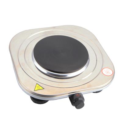 China 1KW single solid griddle with big feet free stand electric hot plate steak stove 1000 W burner walmart sells well YQ-150D-1S for sale