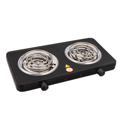 China 2 in 1 Electric Stove Metal Coil Hot Plate 2KW Plate Spiral Cooker Ring Cooker Thermostat Control YQ-200B-2 for sale