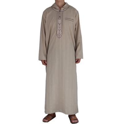 China Hot Selling Muslim Men's Muslim Clothing Men's Clothing Classic Kaftan With Hoodie for sale