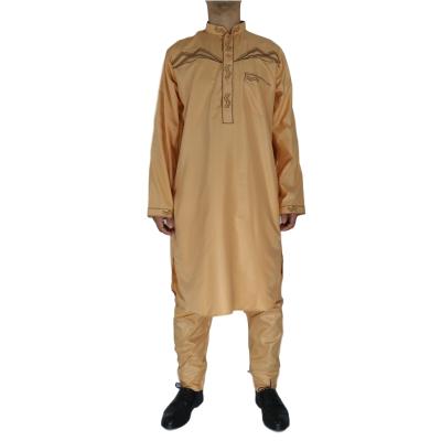 China Middle East Islamic Thobes For Mens Long Sleeve Mens Thobe With Pants 54-60 for sale