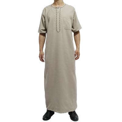 China Cotton& 2020 Morocco Style High Quality Cotton Canvas Jilbab Men Clothing Men Muslim Arabic Thobe for sale