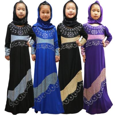 China Hijab Abaya Suits Muslim Girls Online Abaya For Kids Clothing With HIjab for sale