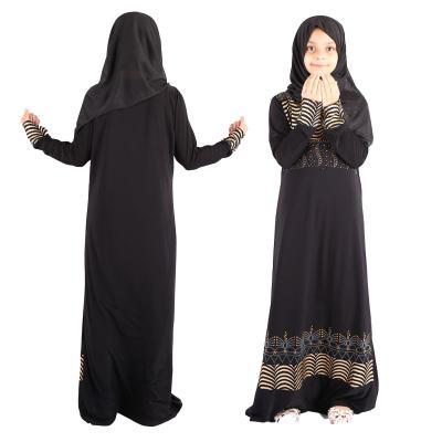 China Hot Selling Knitting Material Girls Muslim Full Body Abaya With Stretch for sale