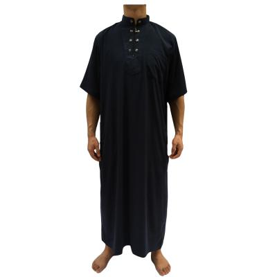 China new style islamic muslim clothing ikaf short sleeve jalabiya for men 54 for sale