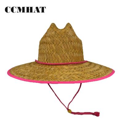 China Outdoor Sports Straw Hat Floppy Hat For Lifeguard Wide Brim Paper Eco-friendly Hat Raw Material for sale