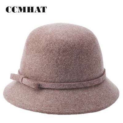 China Women's Common Cloche Felt Hat For Winter for sale