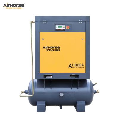 China Lubricated 15 Kw 20 Hp All-In-One Industrial Air Compressor 10hp Air Compressor 500 Liters Price Concessions for sale