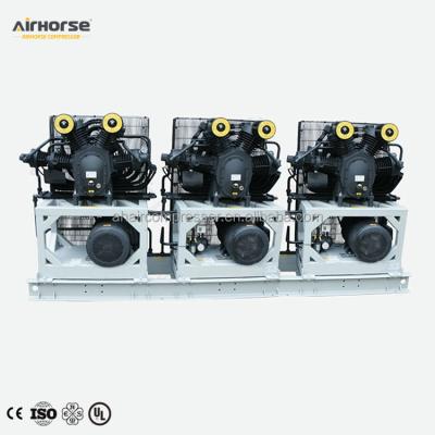 China Lubricated 40bar High Pressure Air Compressor And Booster Compressor For Hydropower for sale