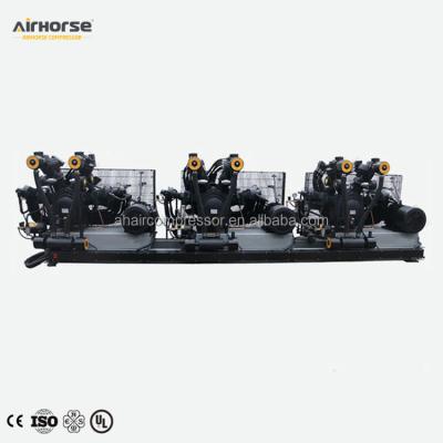 China 40bar air pressure lubricated four cylinder three stage medium compressor for sale for sale