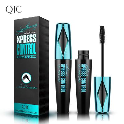 China Qic Fiber Eyelash 4D Mascara 4D Mascara Thick Eyelash Lengthening Mascara Water Resistant Silk Lash Extension Mascara for sale