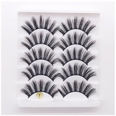 China China Supplier Wholesale Natural Long False Eyelash Sets 5 Pairs Soft Thick Thin Lashes Mixed for sale