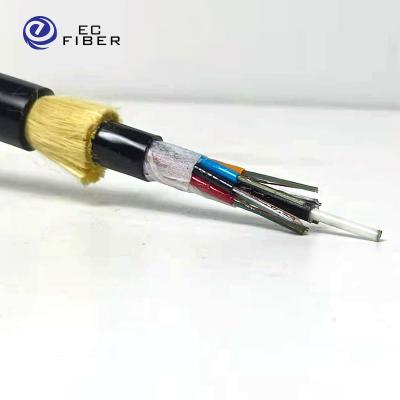 China 4 6 8 12 24 core power fibra adss oplc cable photoelectric composite fiber optic cables ADSS for sale