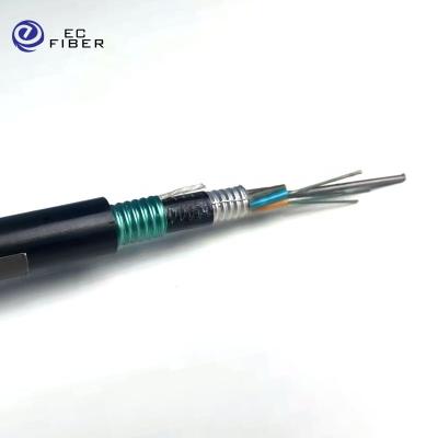 China Gyta Gyta53 G652d G655 Outdoor Duct Armored Single Mode Underground Direct Buried 12 24 Core Fiber Optic Cable GYTA53 for sale