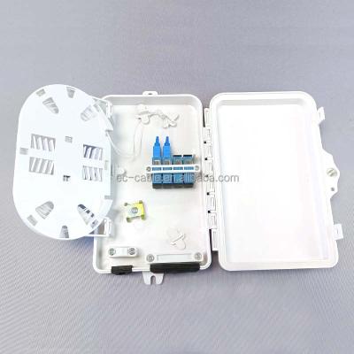 China Waterproof FTTH FTTB FTTX Network 4 Core Mini FTTH Fiber Optic Terminal Box Fiber Optic Distribution Box for sale