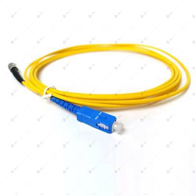 China FTTH LC-SC APC UPC Fiber Optic Patch Tie Down 2.0mm Single Mode SM PVC LSZH Simplex Yellow 3.0mm Fiber Optic Patch Cord for sale