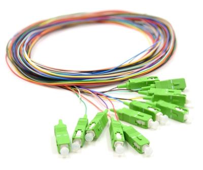 China Communication Customized SC APC - SC UPC 12 Fiber Breakout Fiber Optic Cable 0.9mm LSZH Singlemode Fiber Optic Patch Cord Telecom for sale