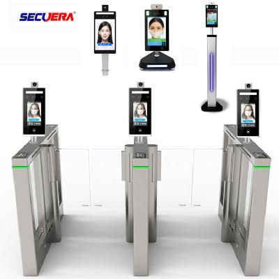 China Airport.station.church Security Face Recognition Turnstile Gate Temperature Body Temperature Measurement Terminal Scanner with Attendance Data for sale