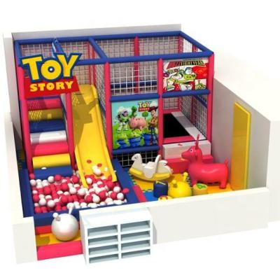 China Toy Story Amusement Equipment Plastic Indoor Playground Eco-Friendly Theme With Trampoline And Slide for sale