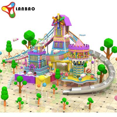 China Eco - Friendly Kids Indoor Playground With Slides Plastic Kids Toys Naughty Castle for sale