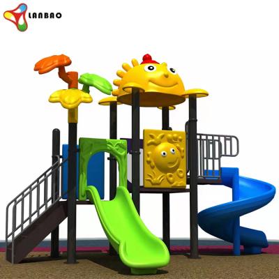 China New Design Eco - Friendly Hot Sales Children 's Small Set Outdoor Playground Slide for sale