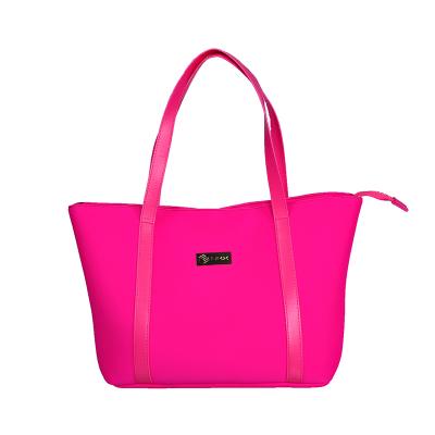 China Others Ladies Neoprene Fabric Tote Bag Neoprene Women Bag for sale