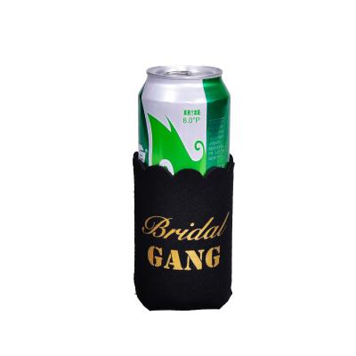 China Neoprene RPET Recycle Insulated Neoprene Large Beer Can Cooler For DIY Projects Weddings Parties for sale