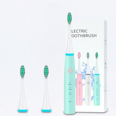 China 2022 Household New Design Color Changing Heads Replaceable Teeth Whitening Multifunctional Gum Massage Toothbrush for sale