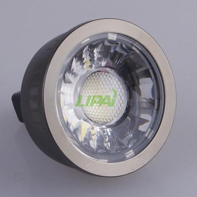 China Morden Dimmable LED Spotlight MR16 GU10 5W Spot Bulb COB Chips Beam Angle 24 38 60 Degree for sale