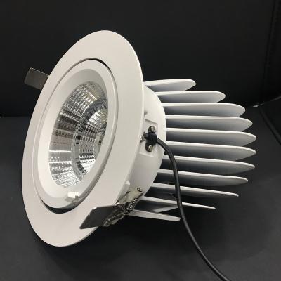 China Modern Round Elephant 43W Trunk Ceiling Spot Light LED Rotating Gimbal Downlight for sale