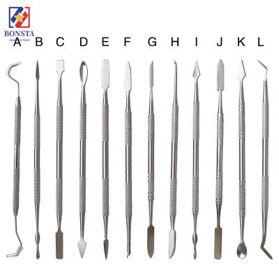 China 12 Pieces Stainless Steel/Set Wax Carving Tools Jewelry Making Tools Wax Carving Knife Dental Tools for sale