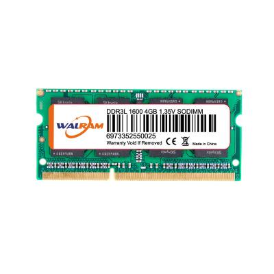 China Wholesale High Quality High Speed ​​Pin For Computer Hardware 204 Laptop sodimm ddr3 4GB 1600MHZ PC3L-12800 Notebook RAM Memoria Memory Module for sale