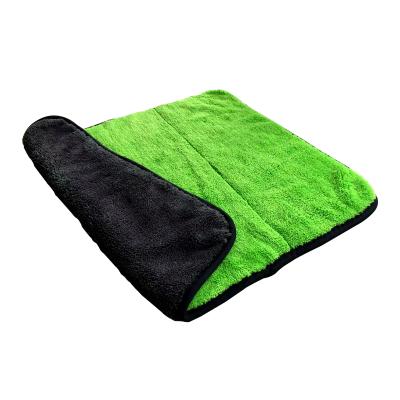 China Runtu Microfiber Super QUICK DRY Car Cleaning Detailing Towel Protect Car Paint Micro Absorbent Fiber Car Wash Towel for sale