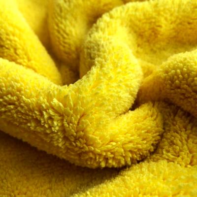 China Factory Price Microfiber Coral Fleece Car Glass Cleaning Towel QUICK DRY Cloth for sale