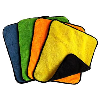 China Wholesale Best Quality Micro Thick Fiber QUICK DRY Coral Fleece Car Towel from RUNTU for sale