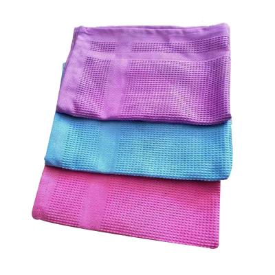 China QUICK DRY Micro Fiber Waffle Weave Tea Towels Microfiber Chat Dyed Light Absorbent Square Kitchen Towels Towel for sale