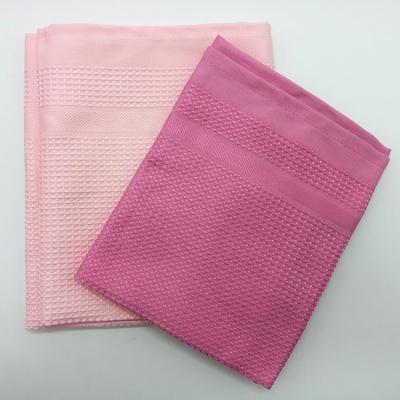 China Hot Selling QUICK DRY Custom Made Dutch Waffle Weave 40*60cm Microfiber Kitchen Towel Sets 100 Polyester Tea Towel for sale