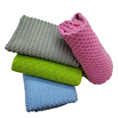 China Microfib Home Towel Clean Cloth Set For Decoration Kitchen Towel Cleaning Cloths Absorbent Dish Towel for sale