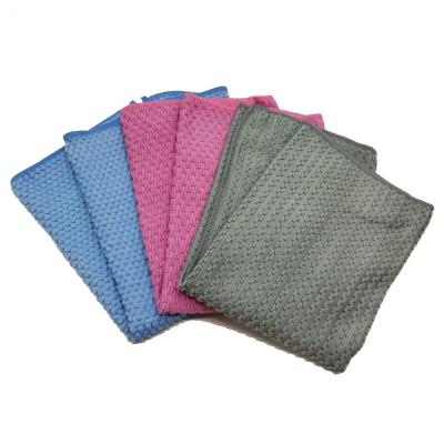 China Wholesale Home Dish Cleaning Microfiber Pearl Towel Kitchen Wheat Grain Cloth Cloth Pearl Dish Towel for sale