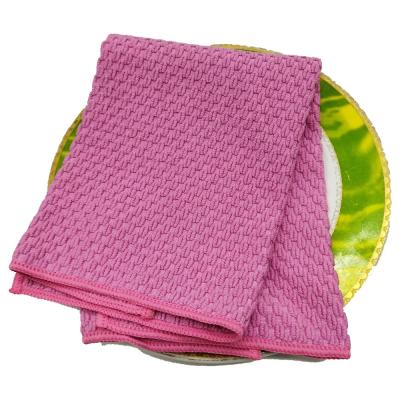 China Home Scratch Free Microfiber Dish Towel Cloth Microfiber Pearl Polishing Cleaning Towels for sale