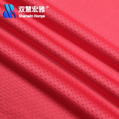 China Stretch 92 Polyester 8 Spandex Butterfly Mesh Microfiber Sports Fabric With Spandex for sale